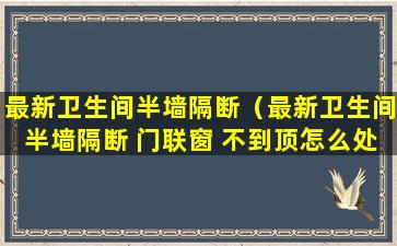 最新卫生间半墙隔断（最新卫生间半墙隔断 门联窗 不到顶怎么处理）